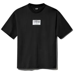 Comme Des Fuckdown Black Cotton T-Shirt