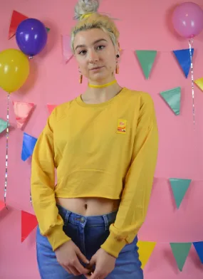 Crisps patch cropped jumper