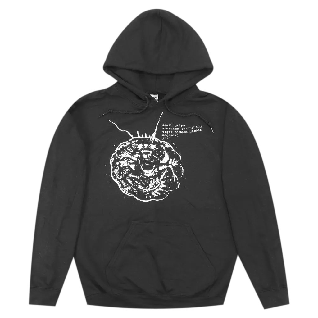 Crouching Black Pullover Hoodie