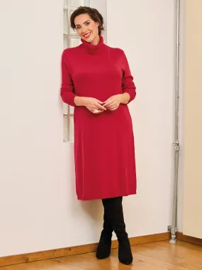 Dawn Knitted Dress - Ruby Red