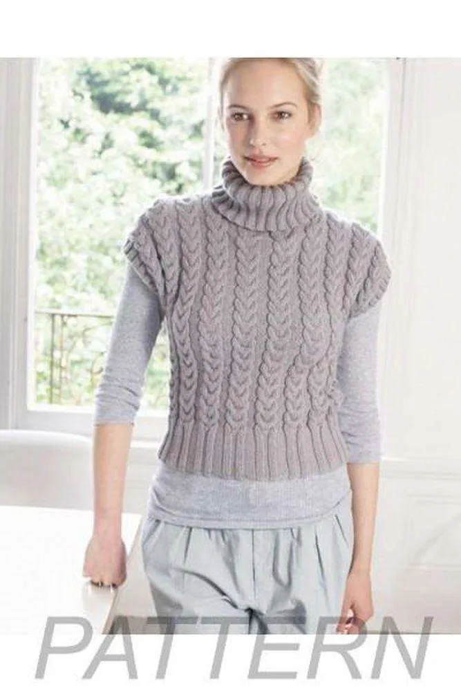 Debbie Bliss Cabled Tank PATTERN ONLY