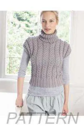 Debbie Bliss Cabled Tank PATTERN ONLY