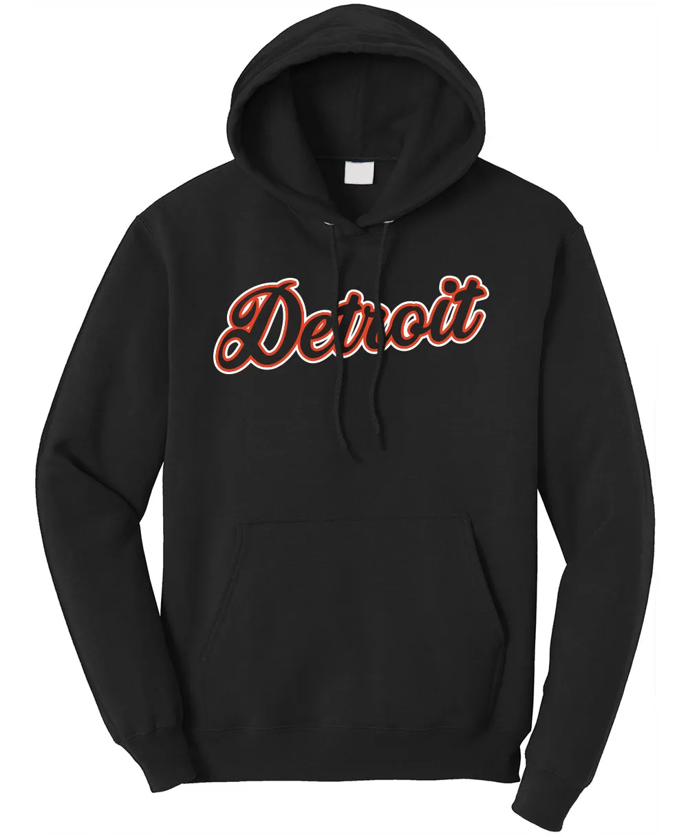 Detroit BBall Script Pullover