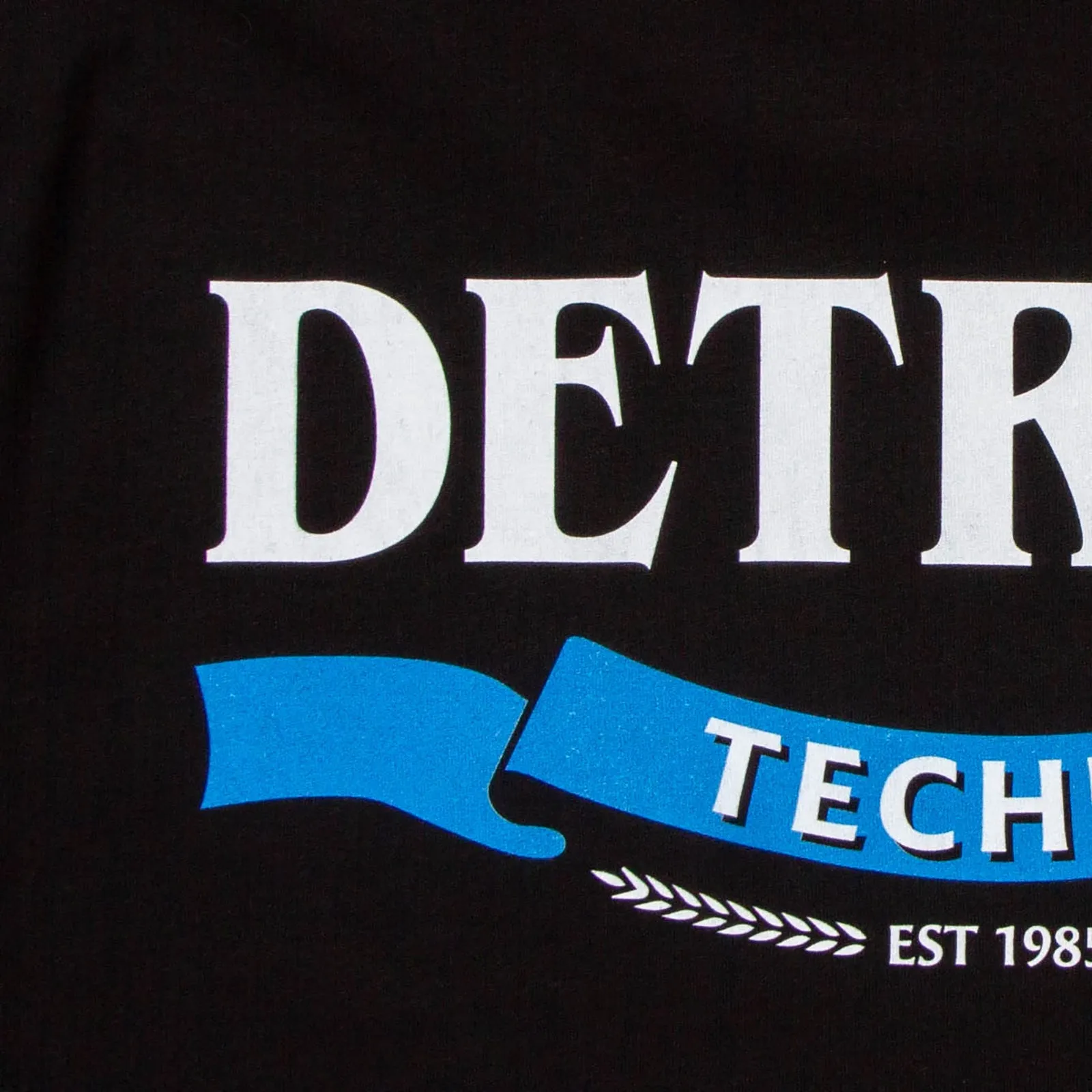 Detroit Techno Especial Back Print - Tshirt - Black