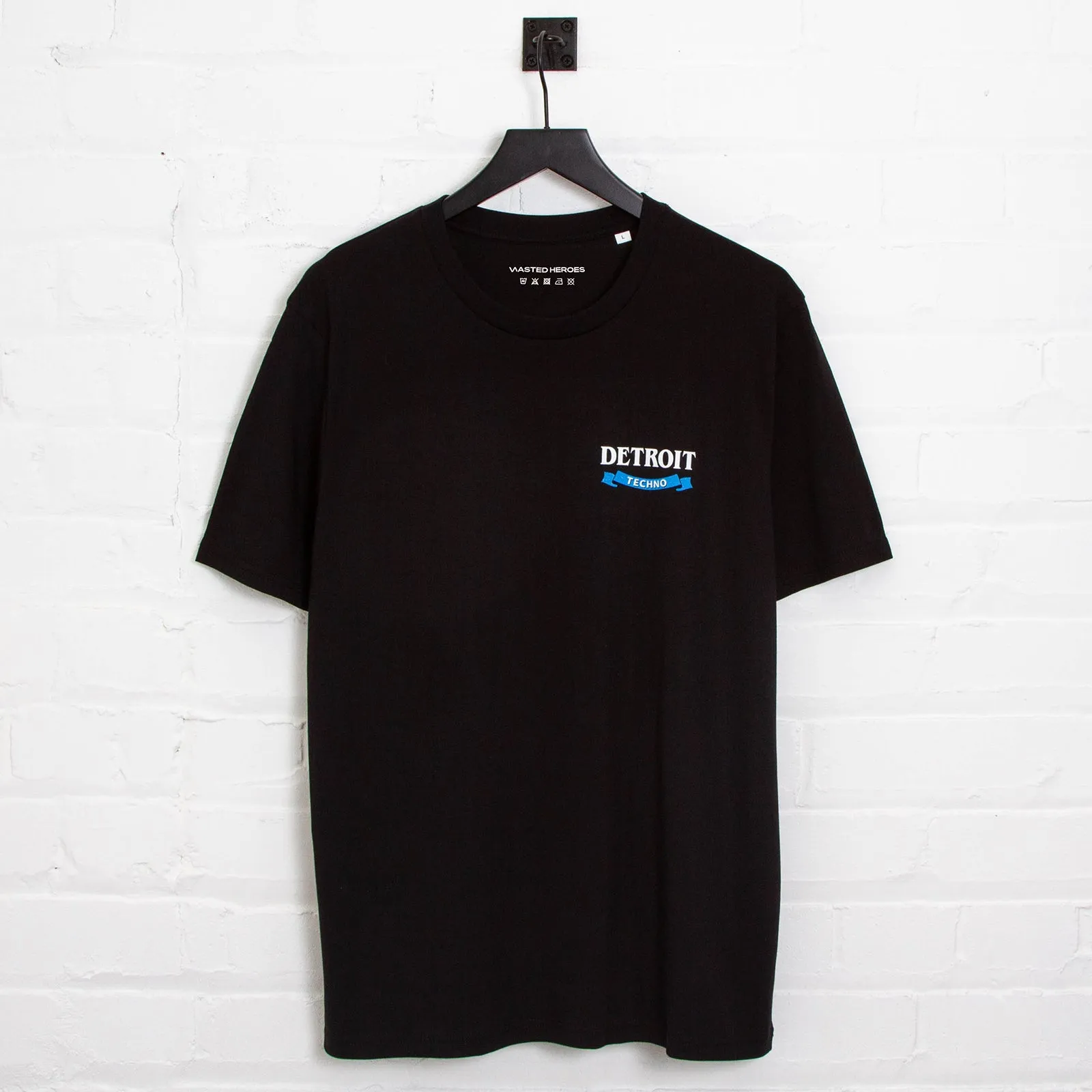 Detroit Techno Especial Back Print - Tshirt - Black