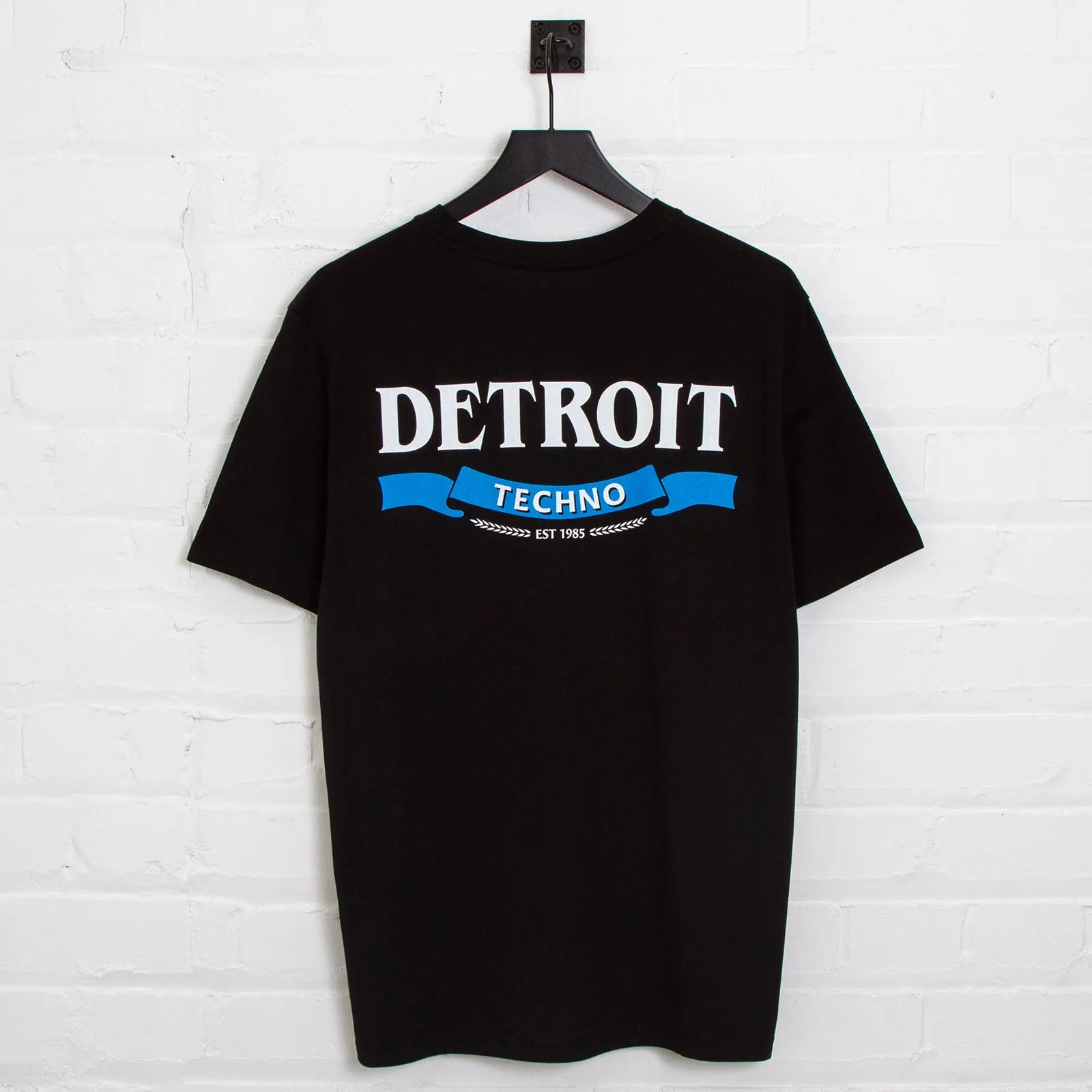 Detroit Techno Especial Back Print - Tshirt - Black