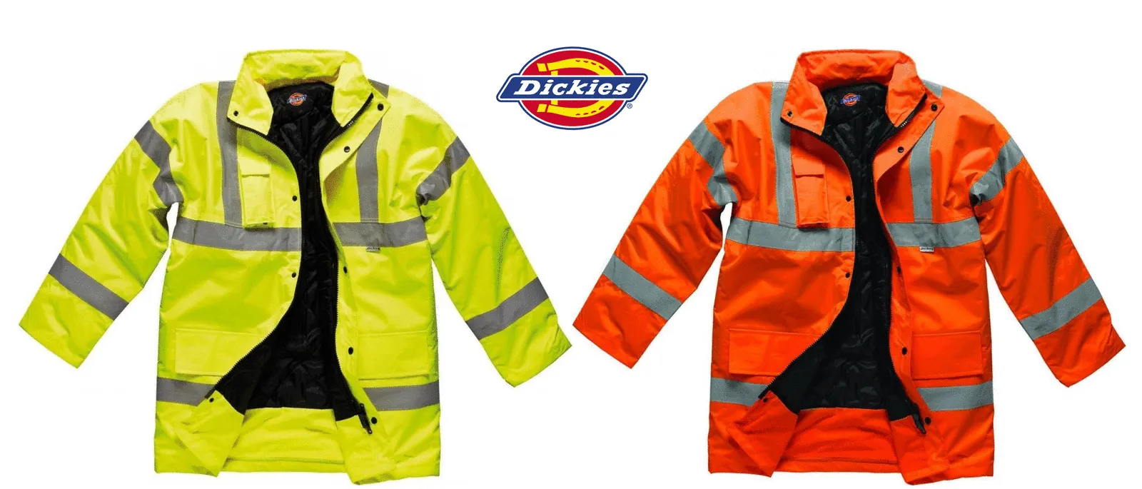 Dickies SA22045 Hi Vis Motorway Safety Jacket Coat Various Colours