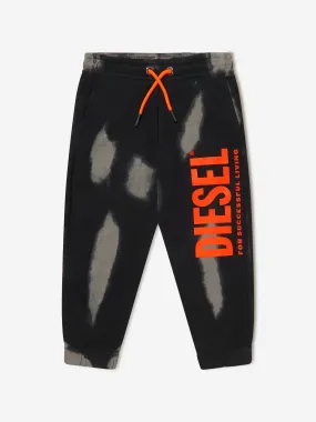 Diesel Kids Paint Effect Logo Joggers