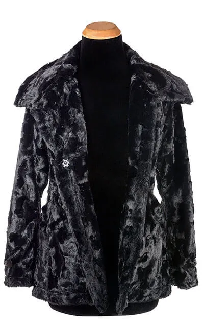 Dietrich Coat - Cuddly Faux Furs (One Small Black / One Med Chocolate Left!)