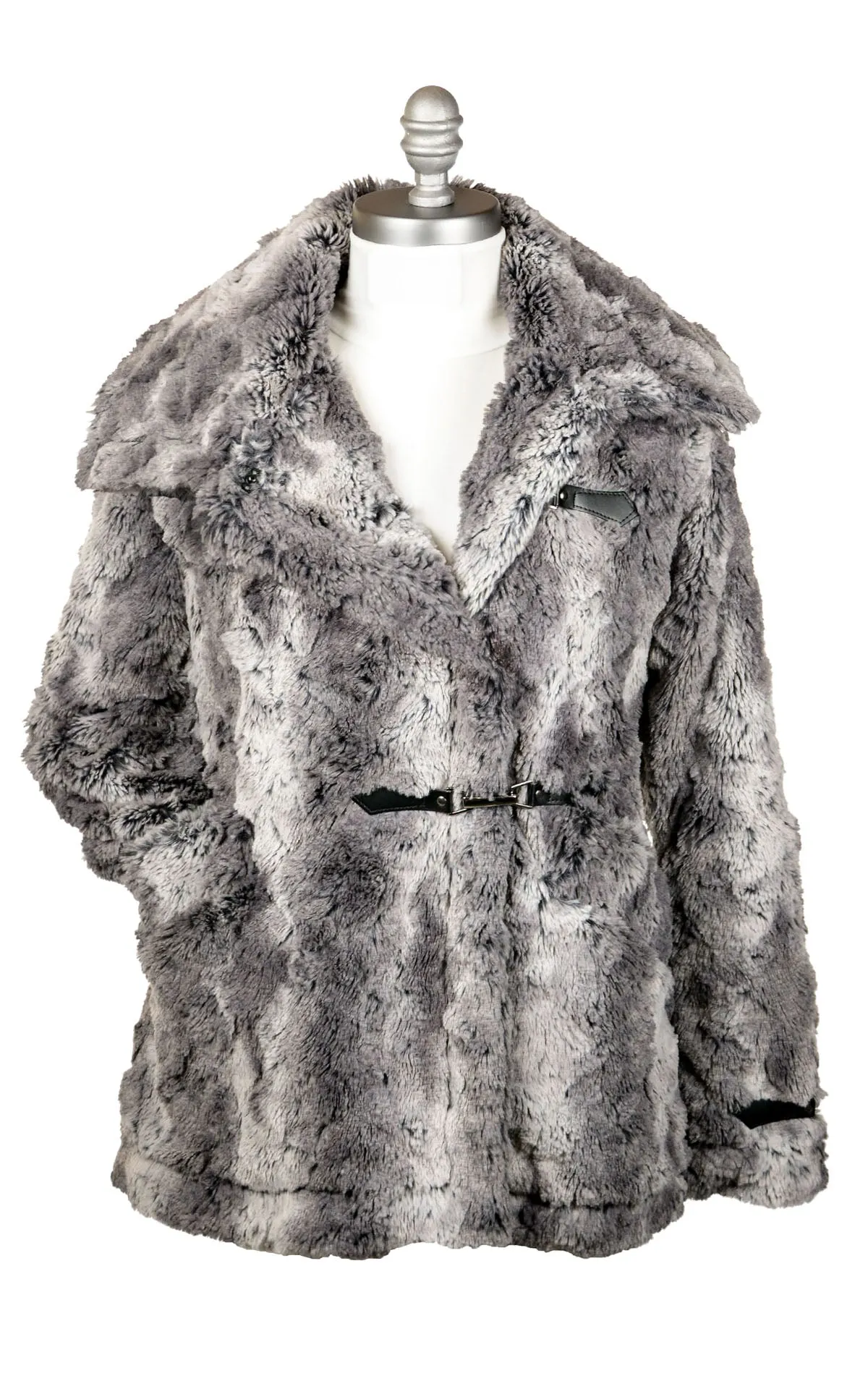 Dietrich Coat - Luxury Faux Fur in Seattle Sky (One Medium Left!)