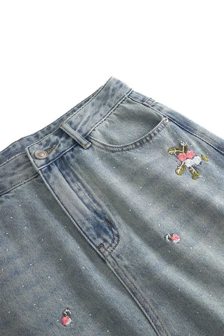 Dolly Denim Skirt - Light Denim