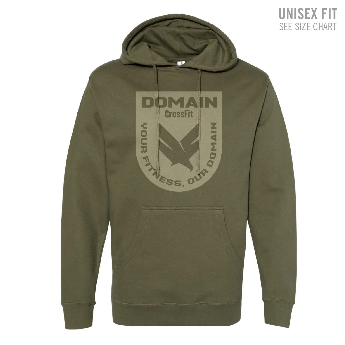 Domain Crossfit Badge Premium Unisex Hoodie (DCS001-SS4500)