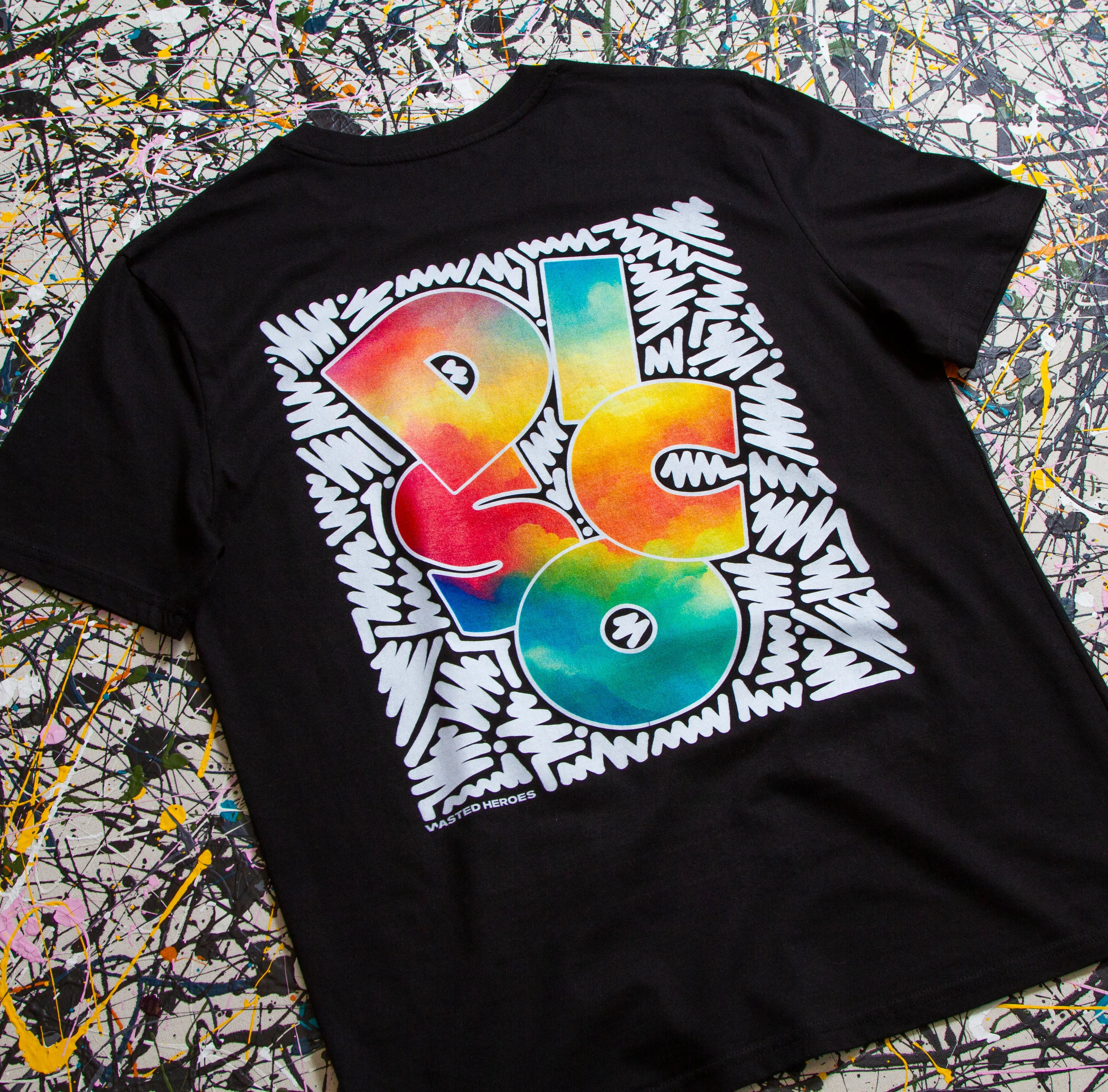 Doodle Disco Back Print - Tshirt - Black