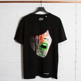 Droplet Face 007 - Tshirt - Black