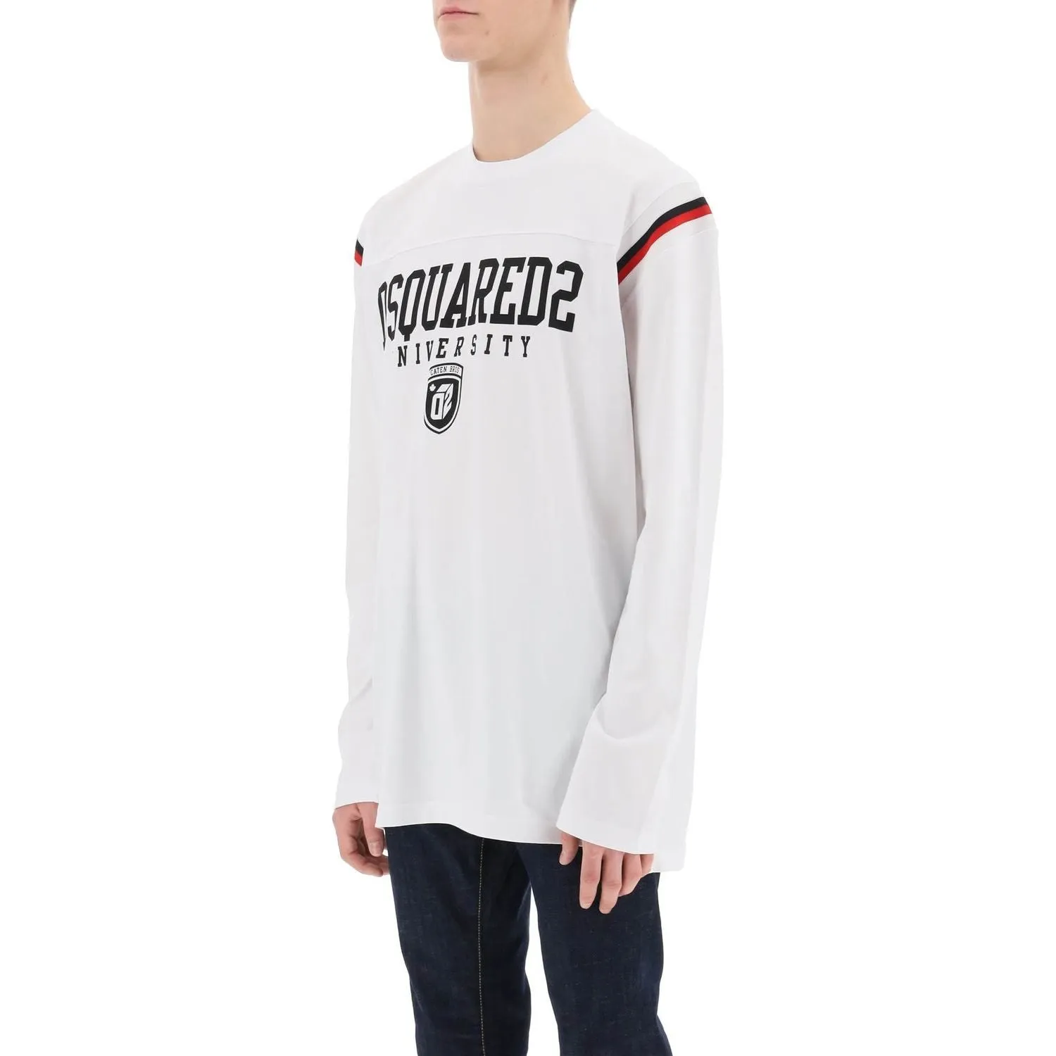 Dsquared2 long-sleeved varsity t-shirt