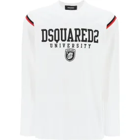 Dsquared2 long-sleeved varsity t-shirt