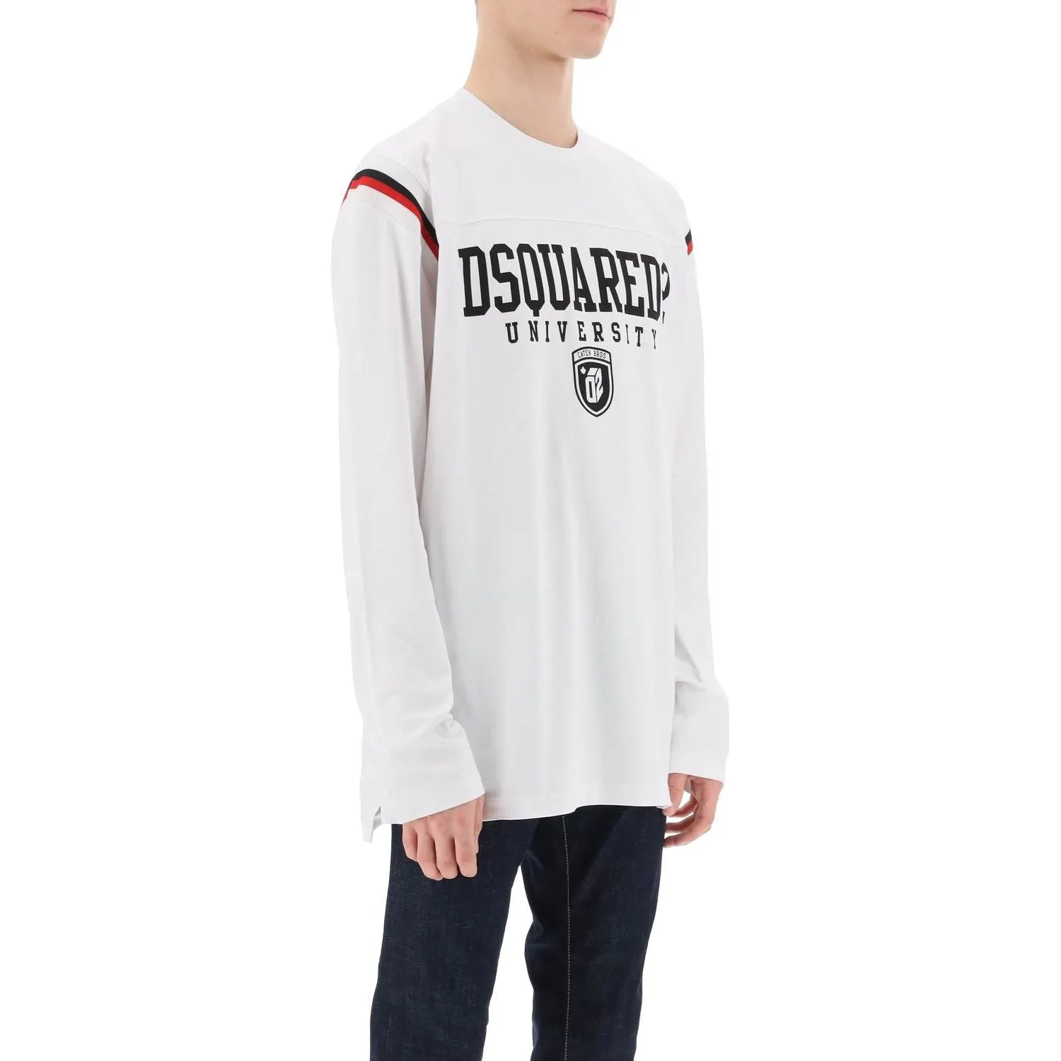 Dsquared2 long-sleeved varsity t-shirt