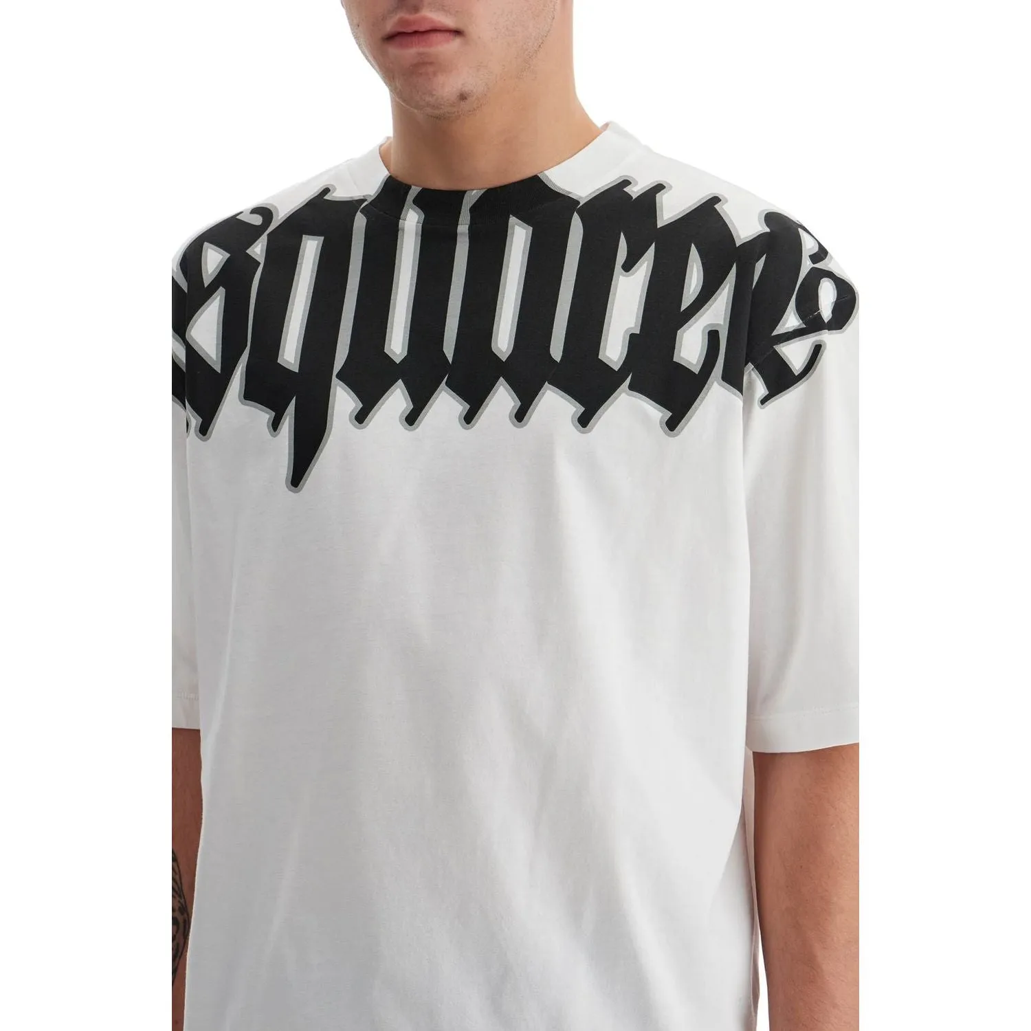 Dsquared2 loose logo print t-shirt with