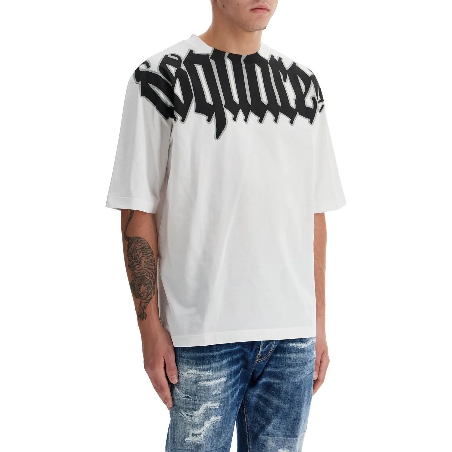 Dsquared2 loose logo print t-shirt with