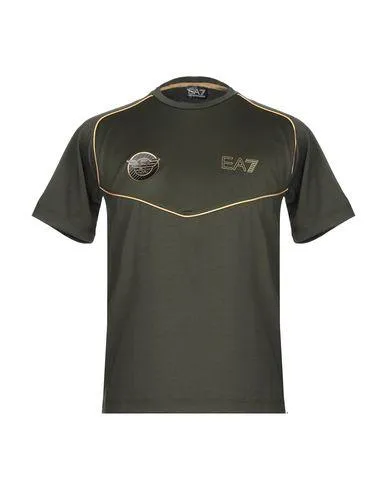 Ea7 Man T-shirt Military green XL INT