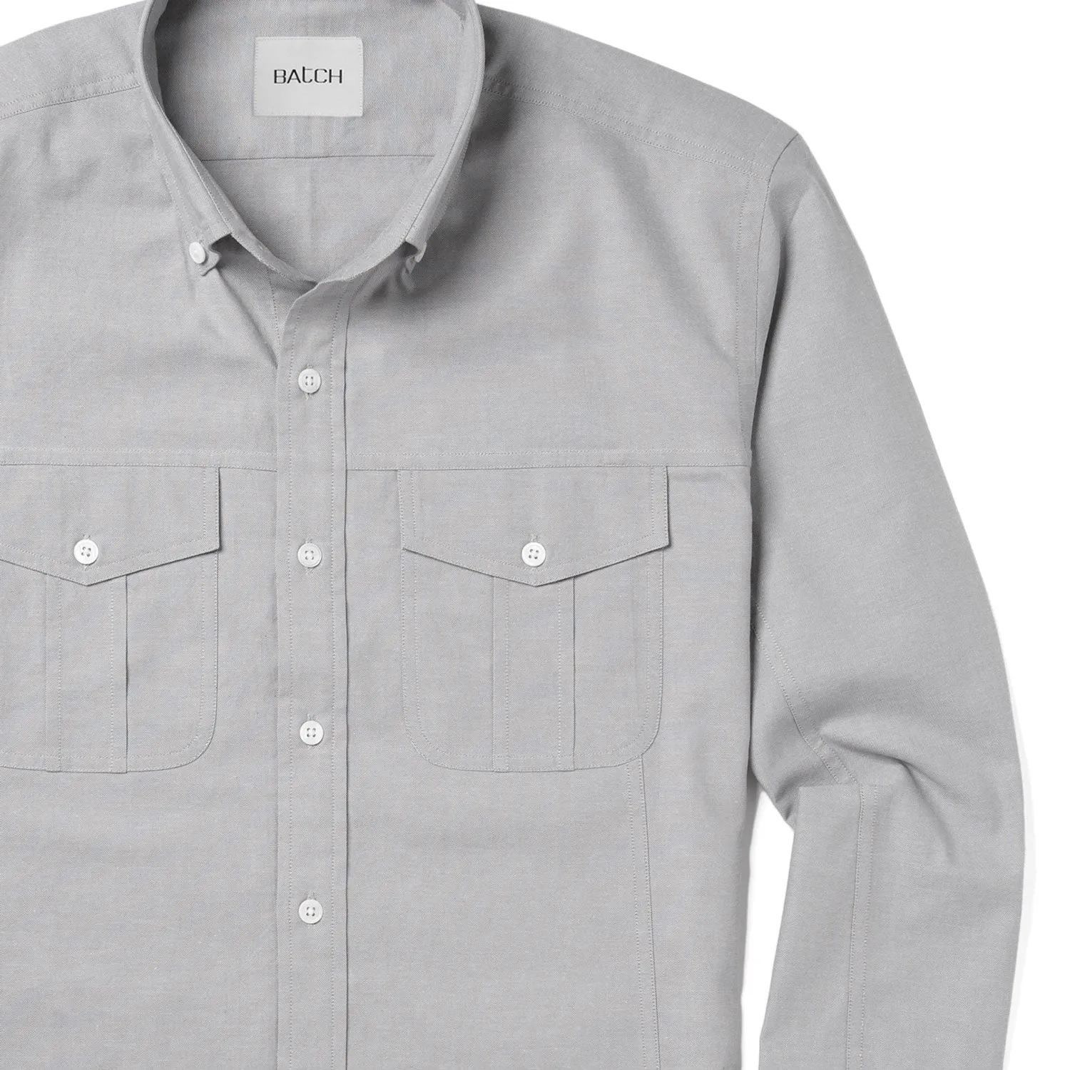 Editor Shirt – Aluminum Gray Oxford