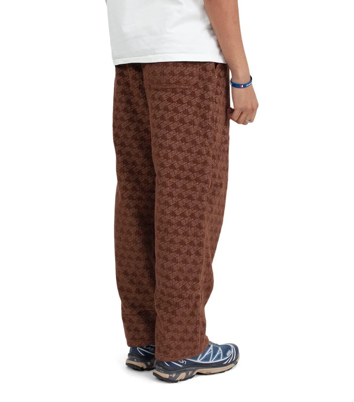 ERL Corduroy Embossed Pants Brown