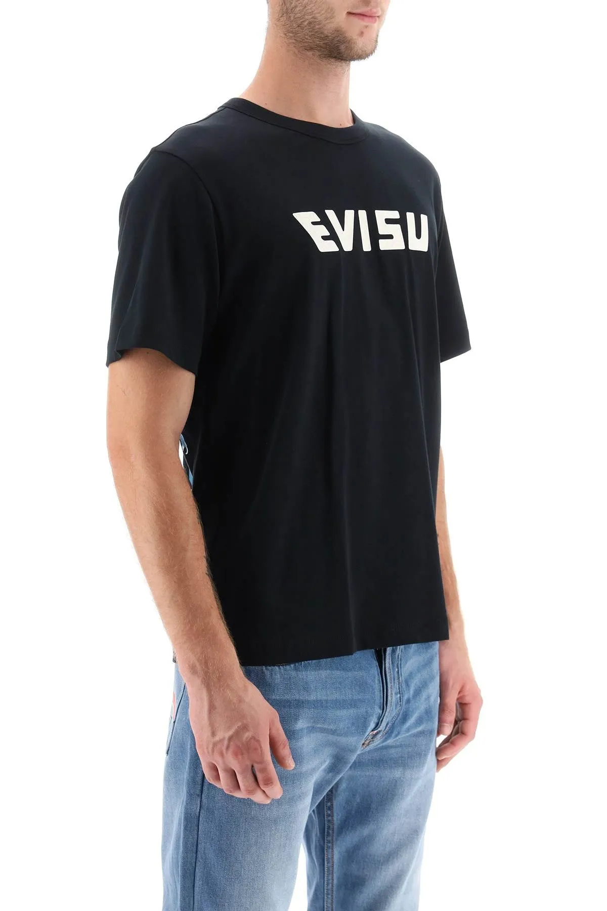 Evisu crew-neck t-shirt with prints