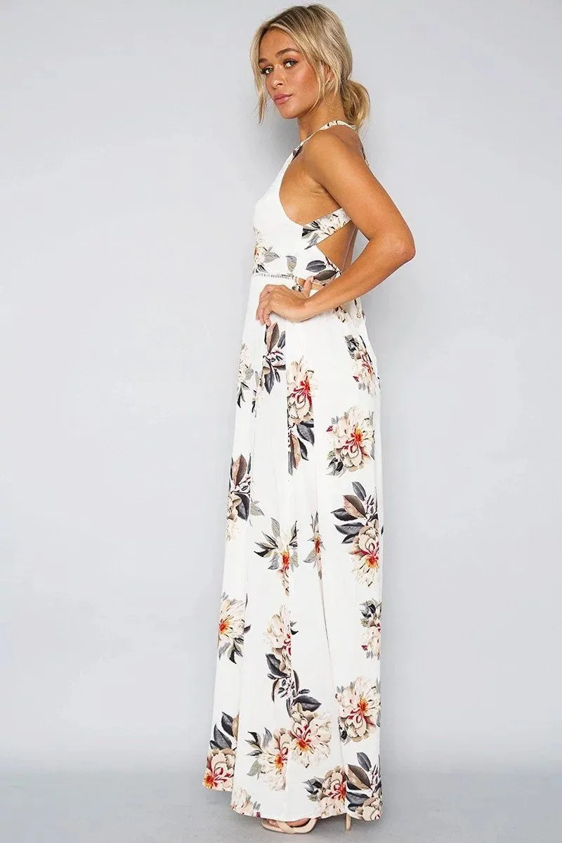 Floral Slit Maxi Dress