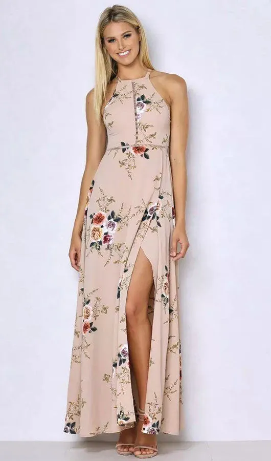 Floral Slit Maxi Dress