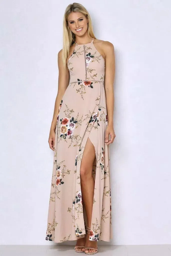 Floral Slit Maxi Dress