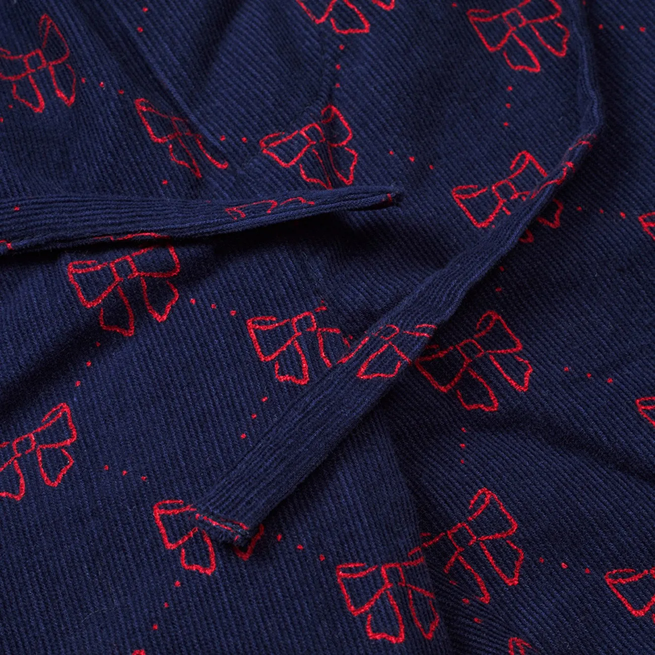 Flöss Navy/Ruby Red Bows Luna Pants