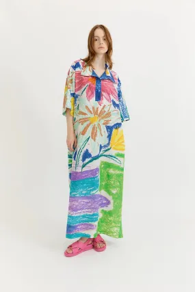 GARY BIGENI | DANTAS TUNIC SHIRT DRESS- PLACEMENT PRINT