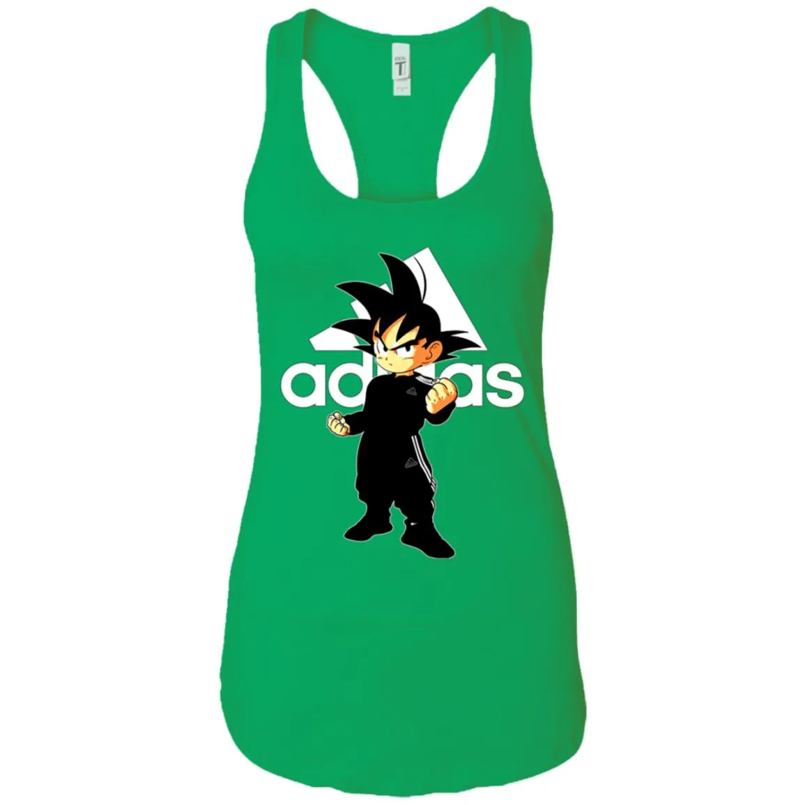 Goku Treding Adidas White T-shirt Women Tank Top