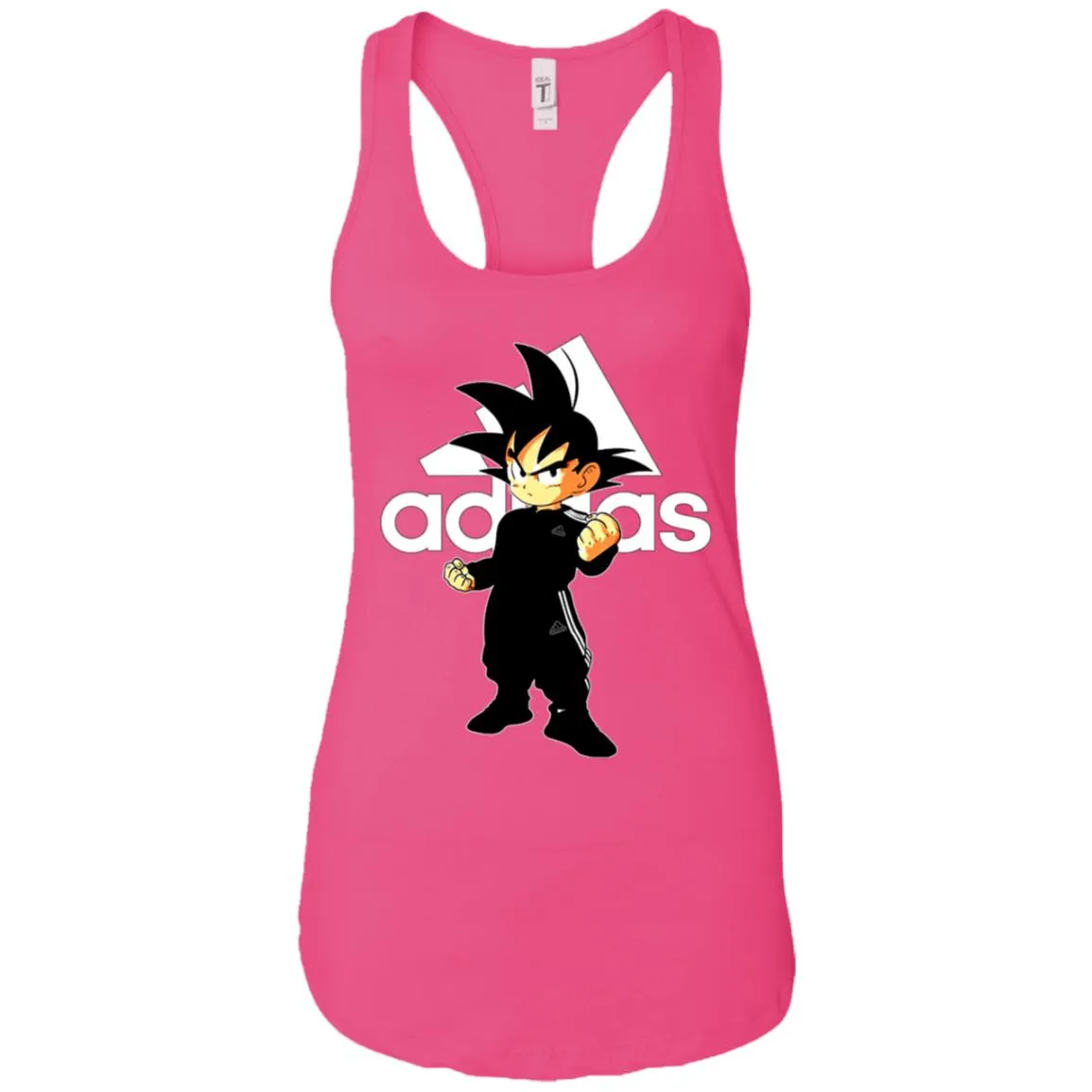 Goku Treding Adidas White T-shirt Women Tank Top