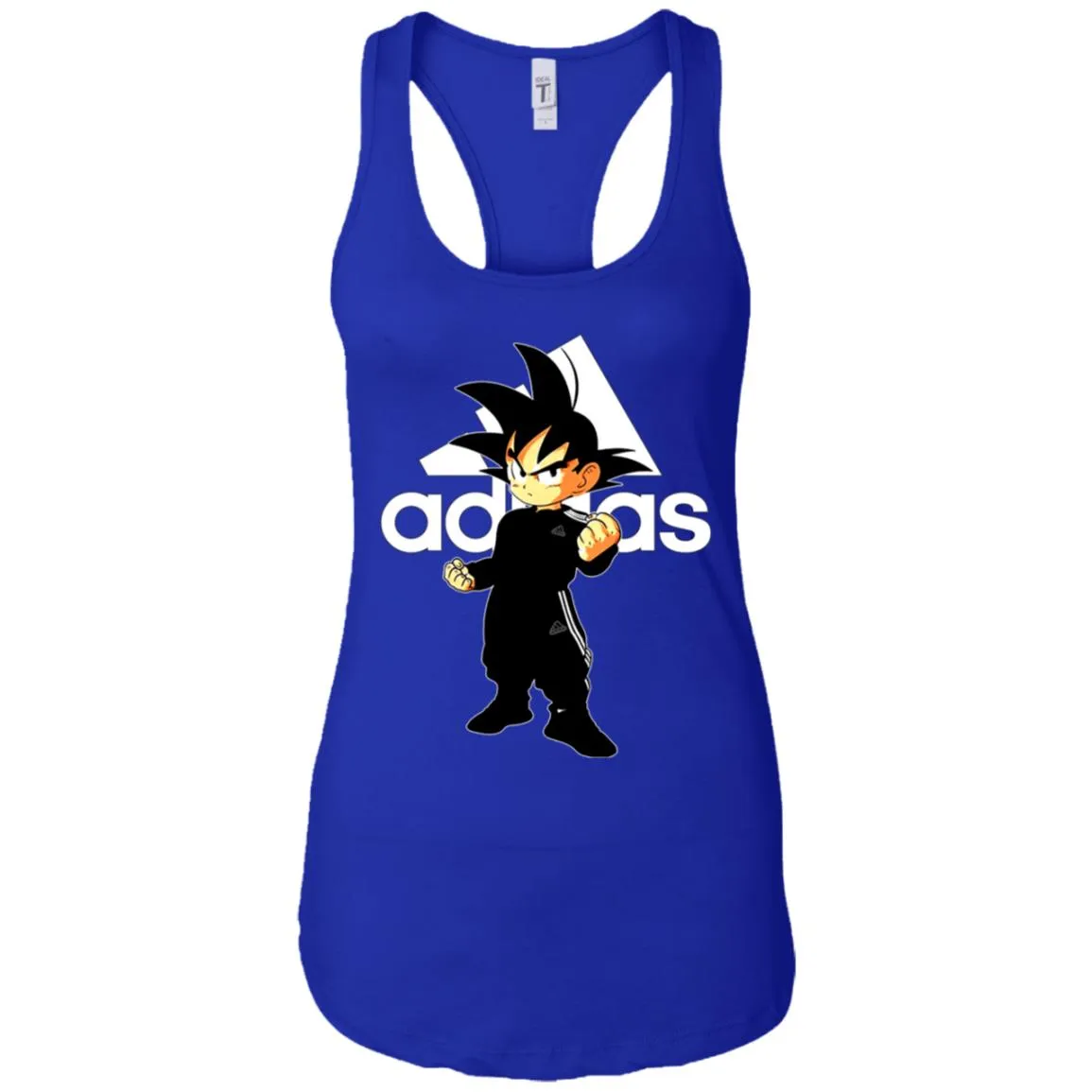 Goku Treding Adidas White T-shirt Women Tank Top