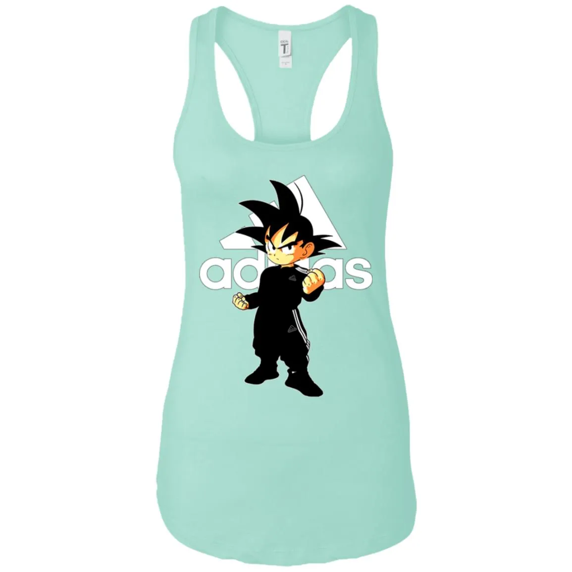 Goku Treding Adidas White T-shirt Women Tank Top