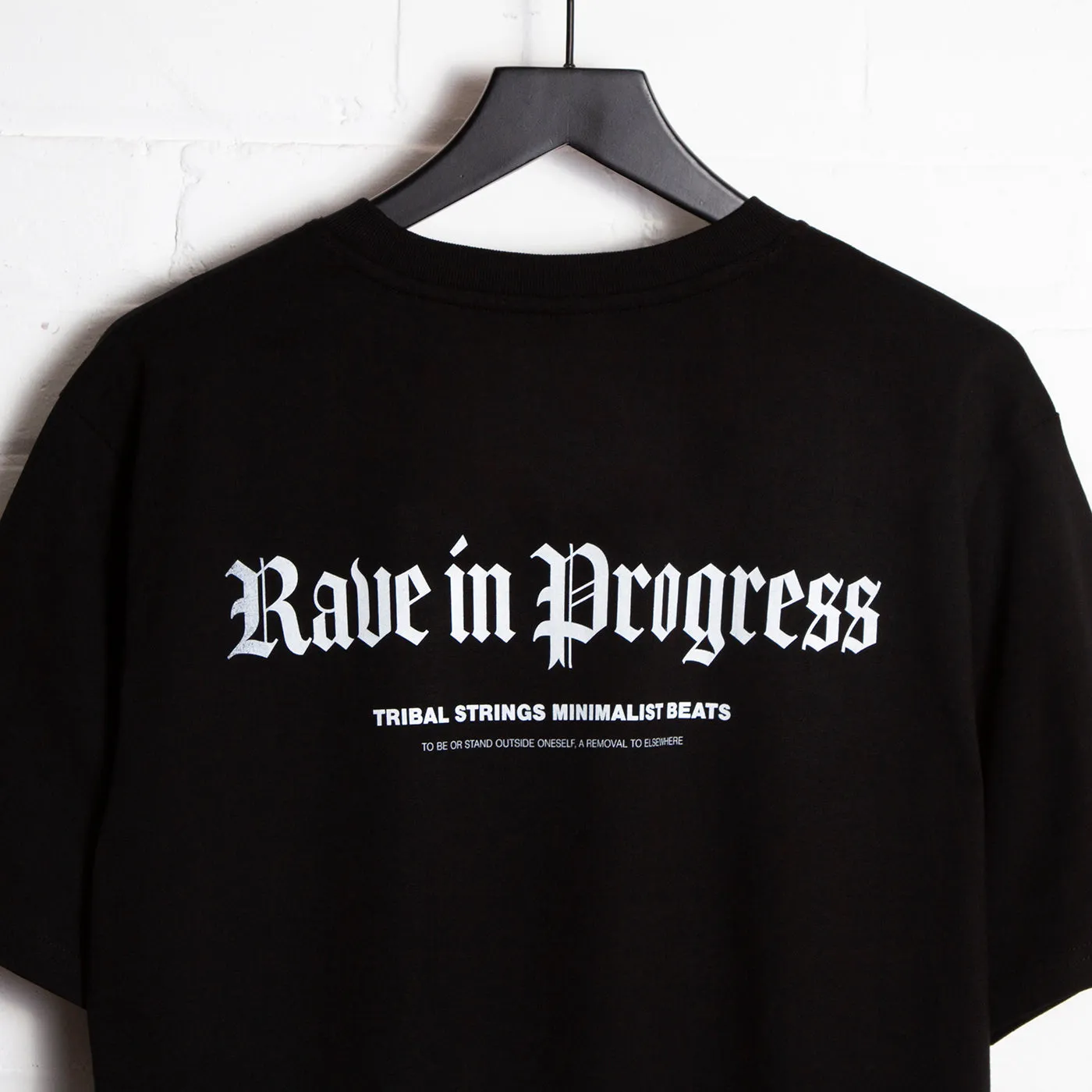 Gothic Rave in Progress Back Print - Tshirt - Black