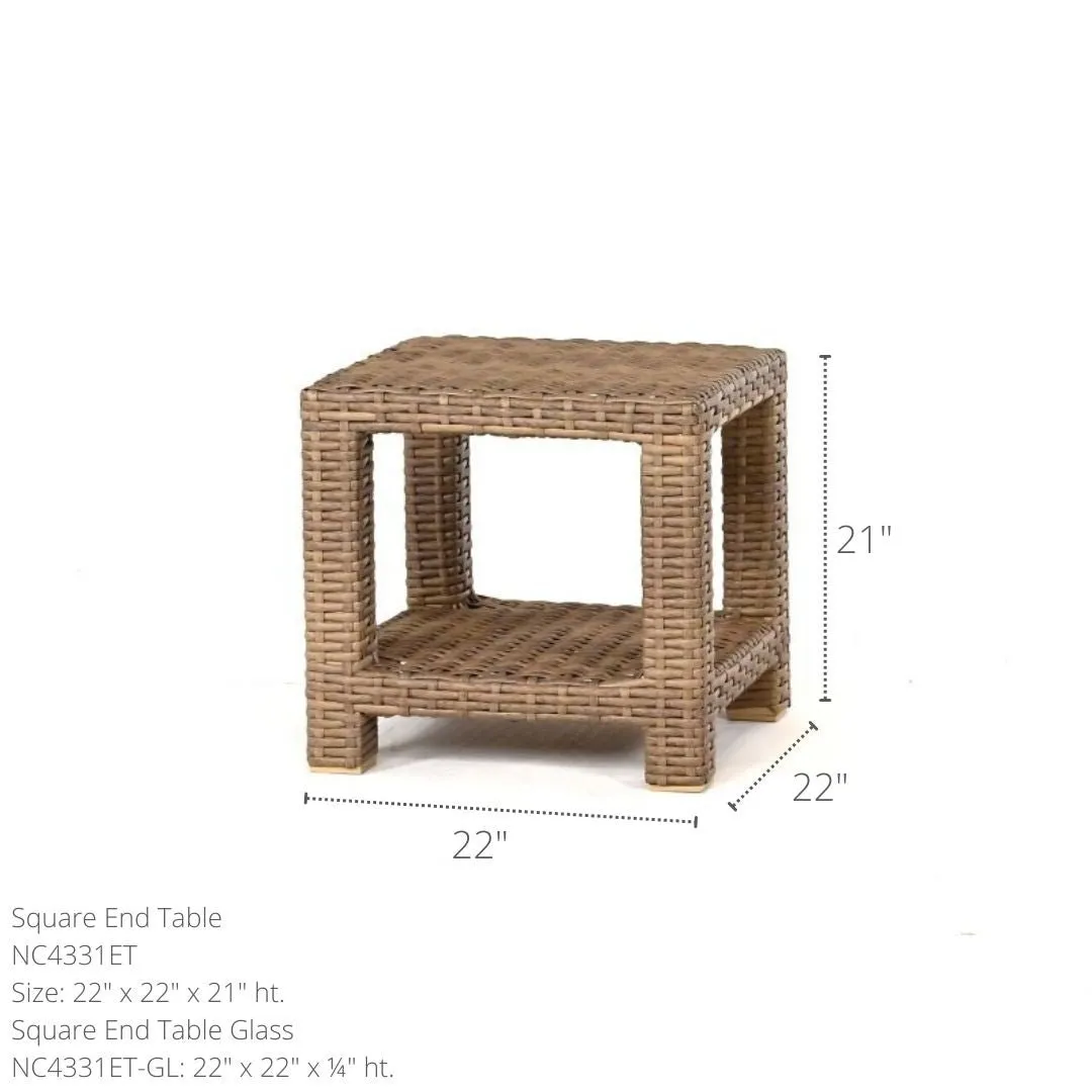 Grand Palm Square End Table