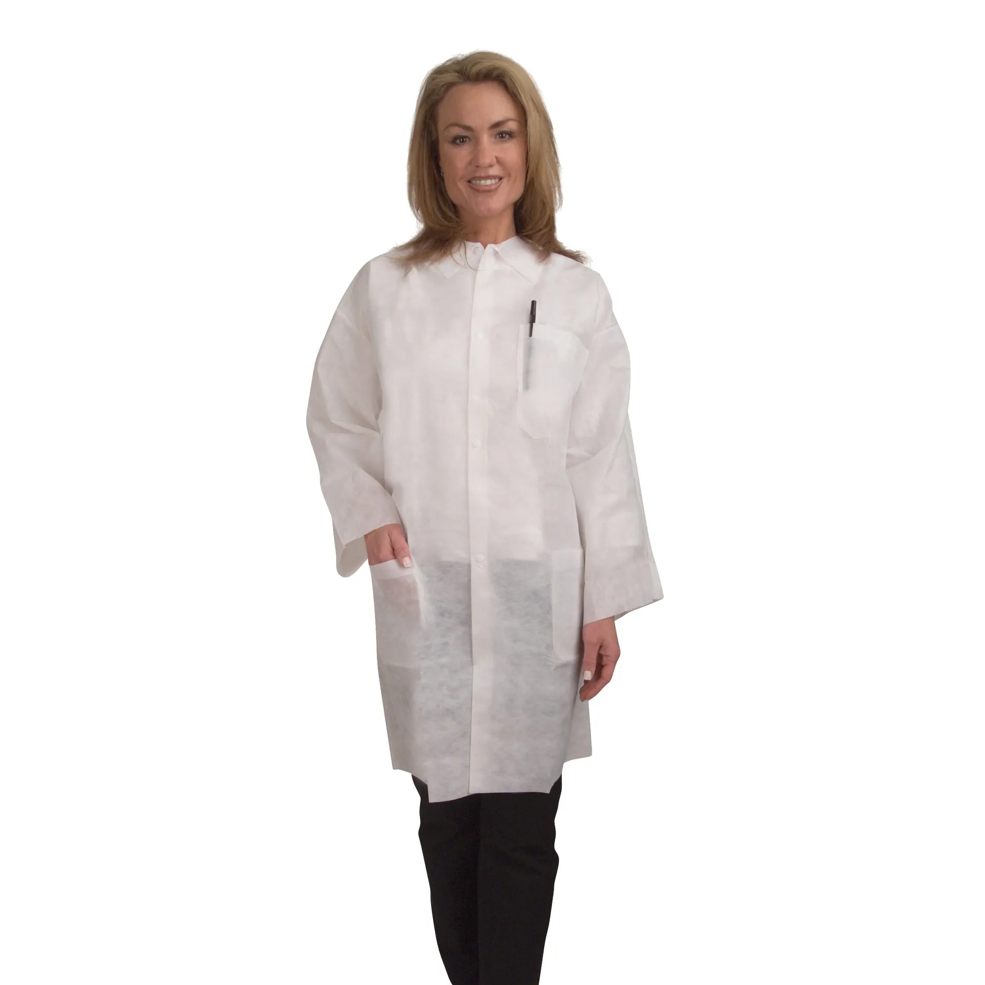 Heavy Weight Polypropylene Lab Coat (50 Pieces)