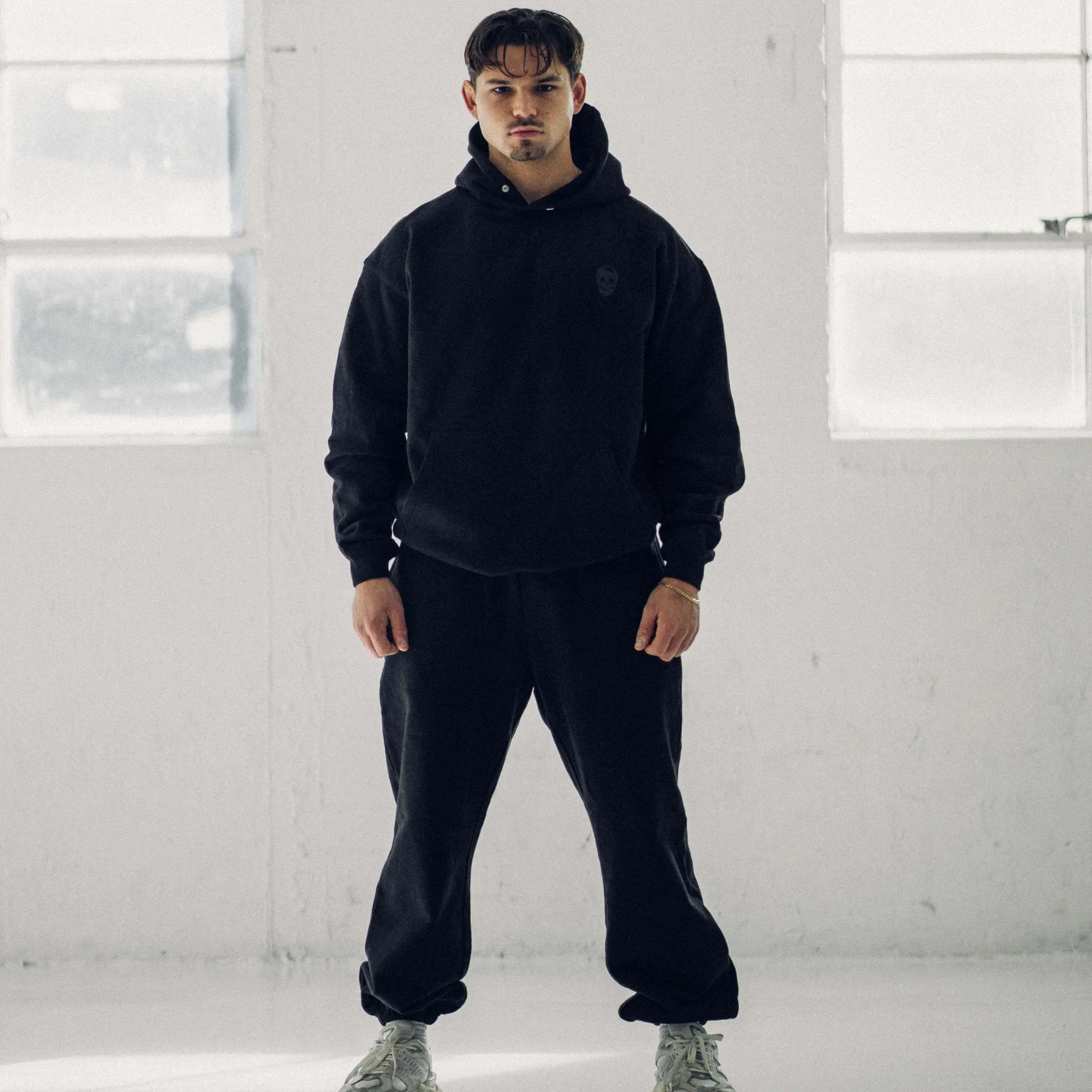 Heavyweight Core Skull Jogger - Black