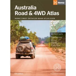 Hema Australia Road & 4WD Atlas Travel Book (12th Edition)