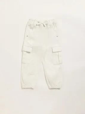 HOP Kids Off-White Cargo Joggers