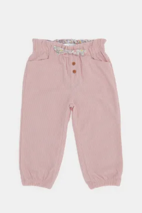 Infant Girls Pink Corduroy Trousers