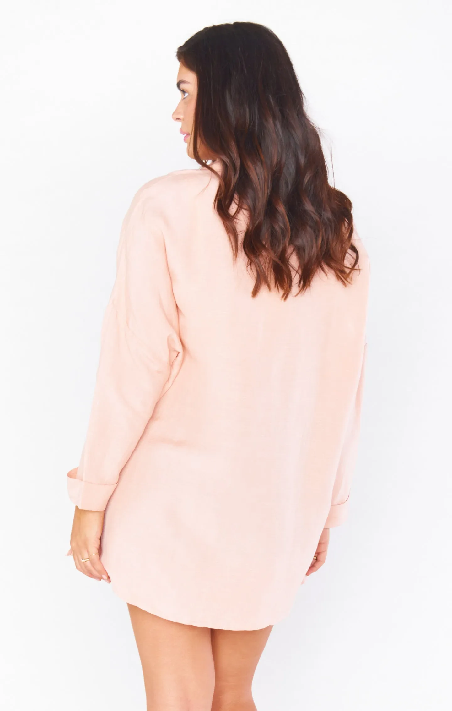 Johns Button Down Shirt ~ Pink Linen