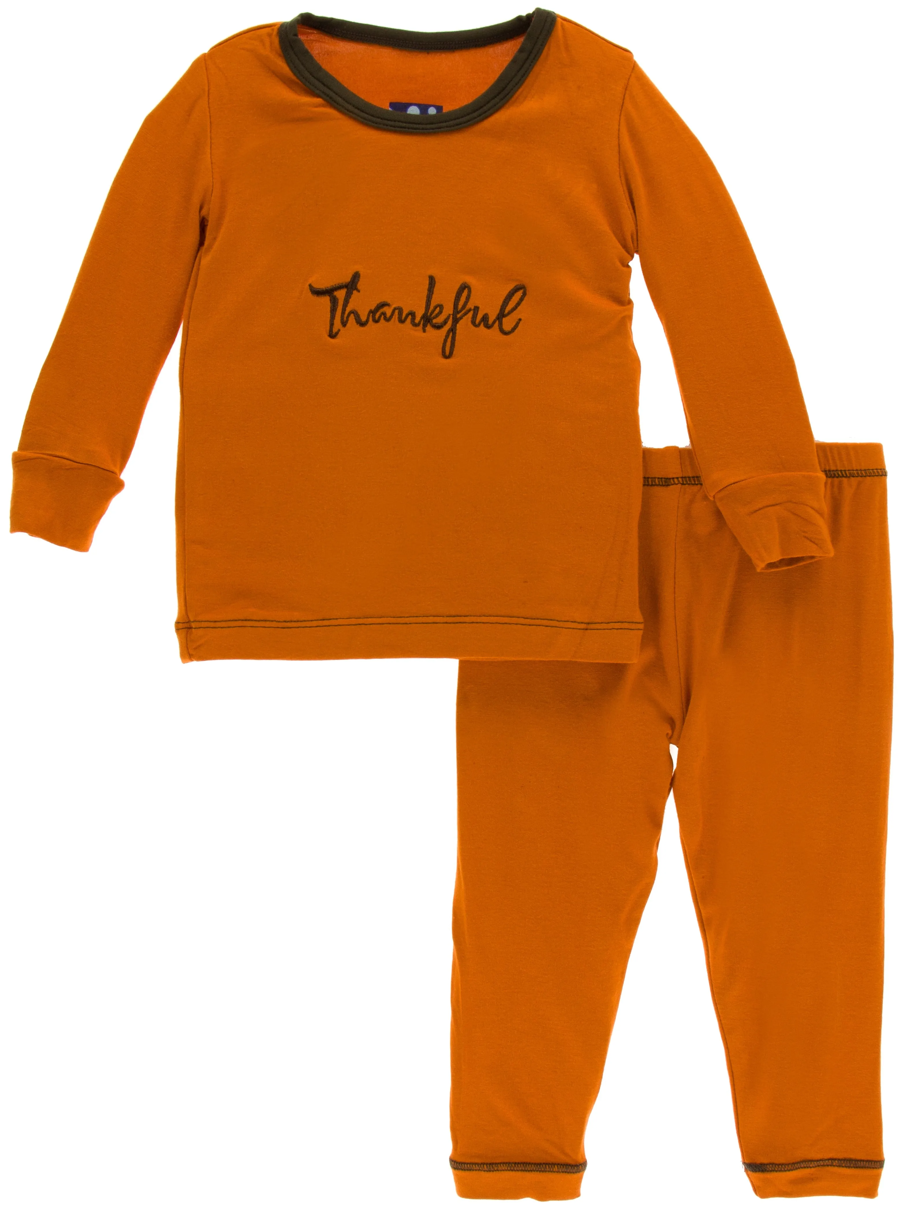 KicKee Pants Harvest Thankful Applique Pajama Set