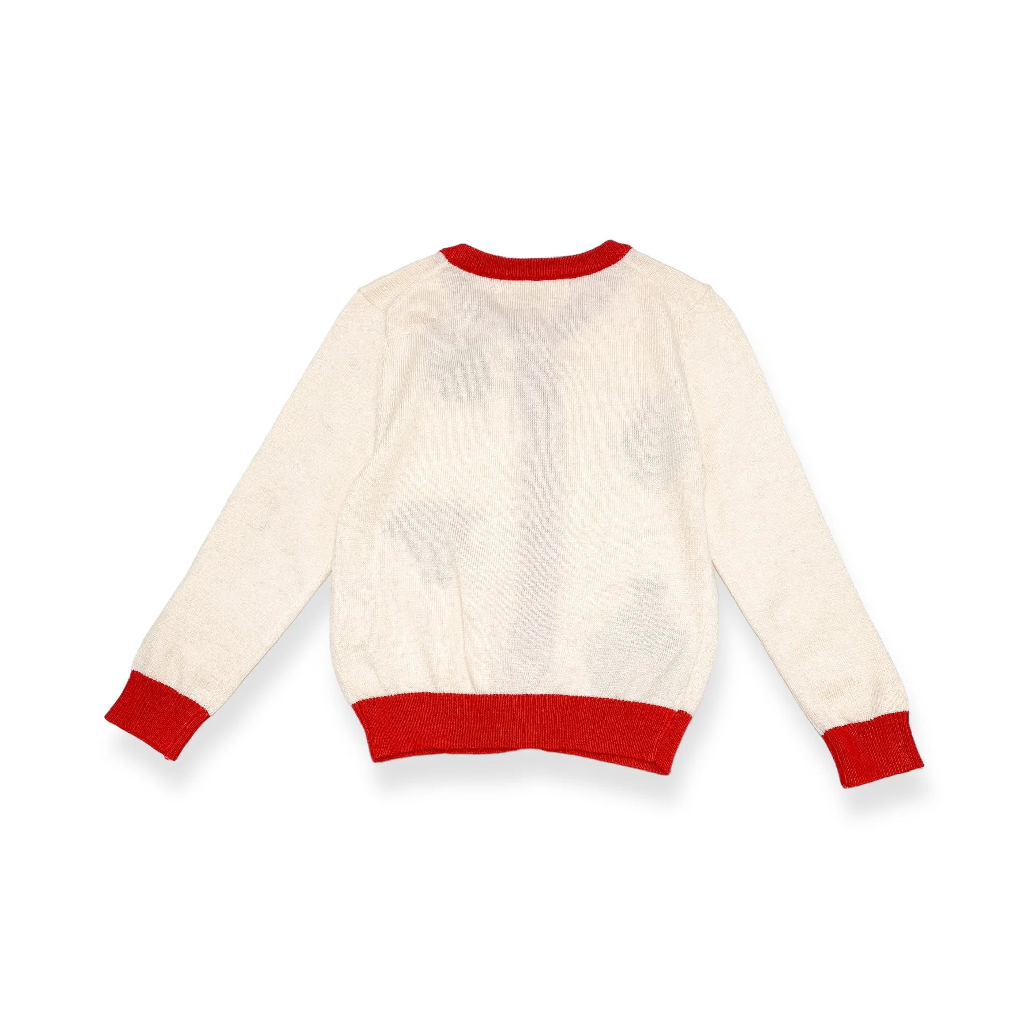 Ladybug Wooly Cardigan - Lt. Beige