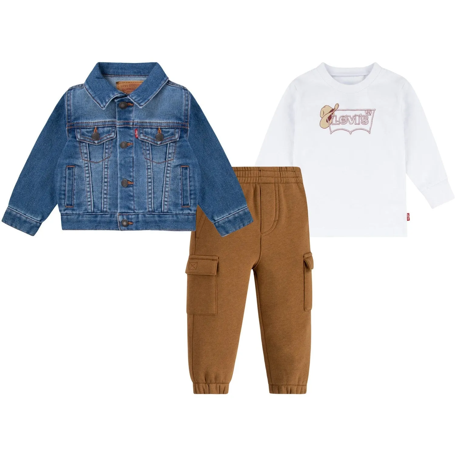 Levi's BLUE Trucker Jacket 3-Piece Set