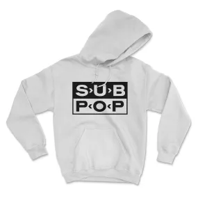 Logo White Pullover Hoodie Sweatshirt