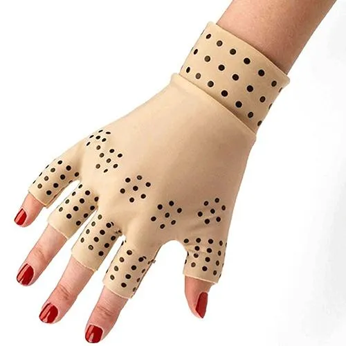 Magnetic Therapy Fingerless Gloves