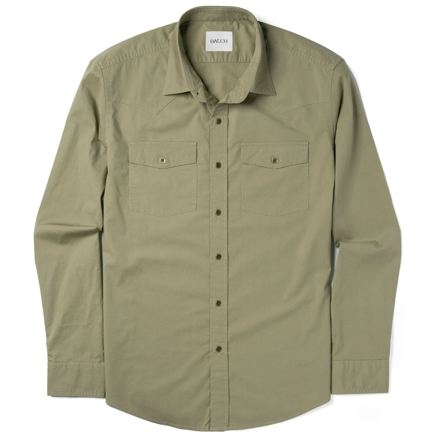 Maker Shirt – Light Fatigue Stretch Poplin